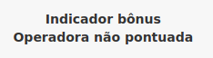 Pontuação para operadora acreditada